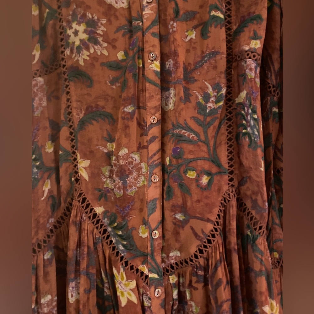 NWT Sundance Catalog “Andes Meadow” Hena Floral Pattern Dress Size L Large $129 - Picture 3 of 5